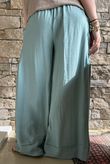 Basso Shirring Sailor Palazzo Pant Sage